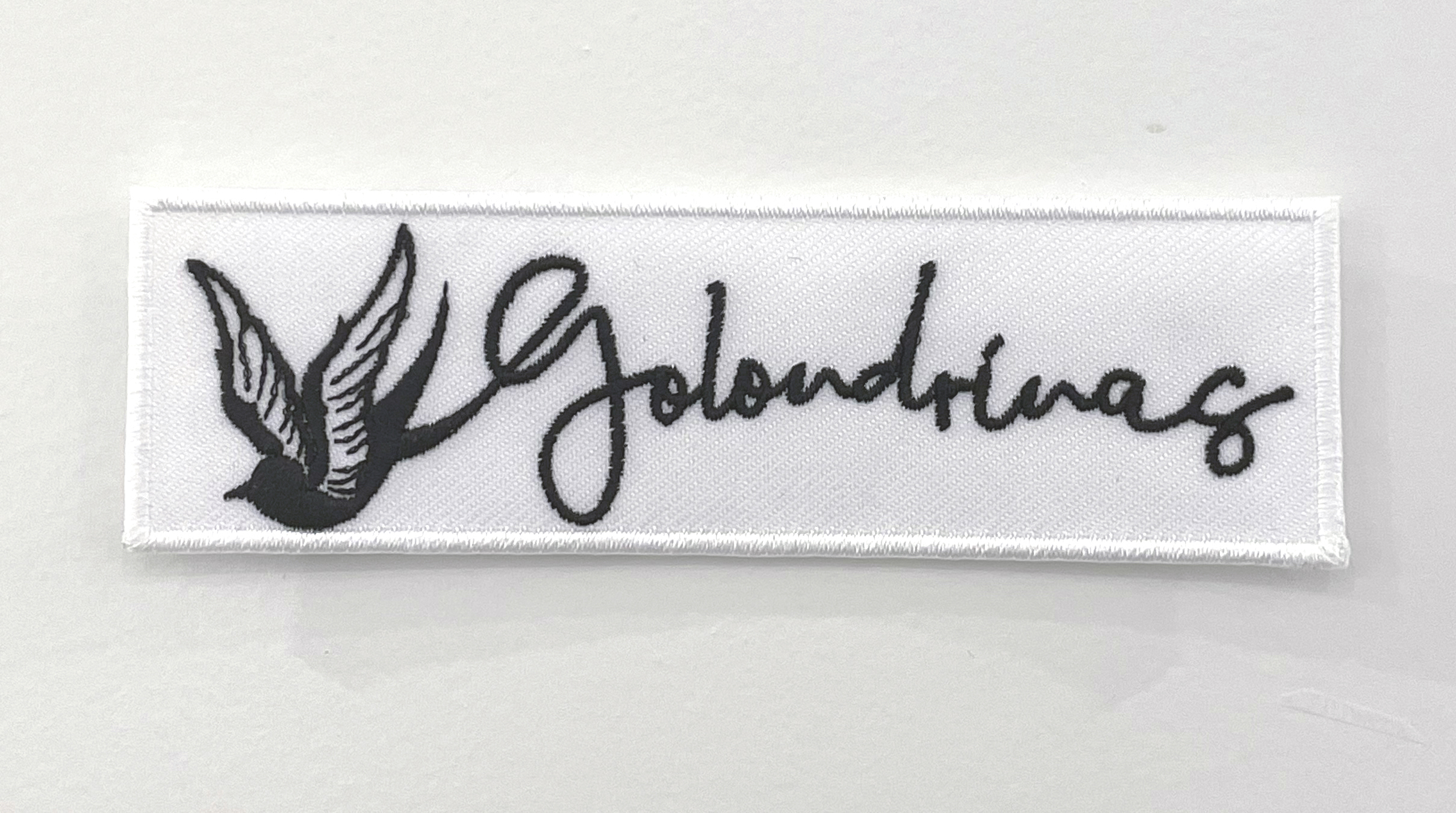 GOLONDRINASオリジナル ロゴ刺繍ワッペン(2枚組）