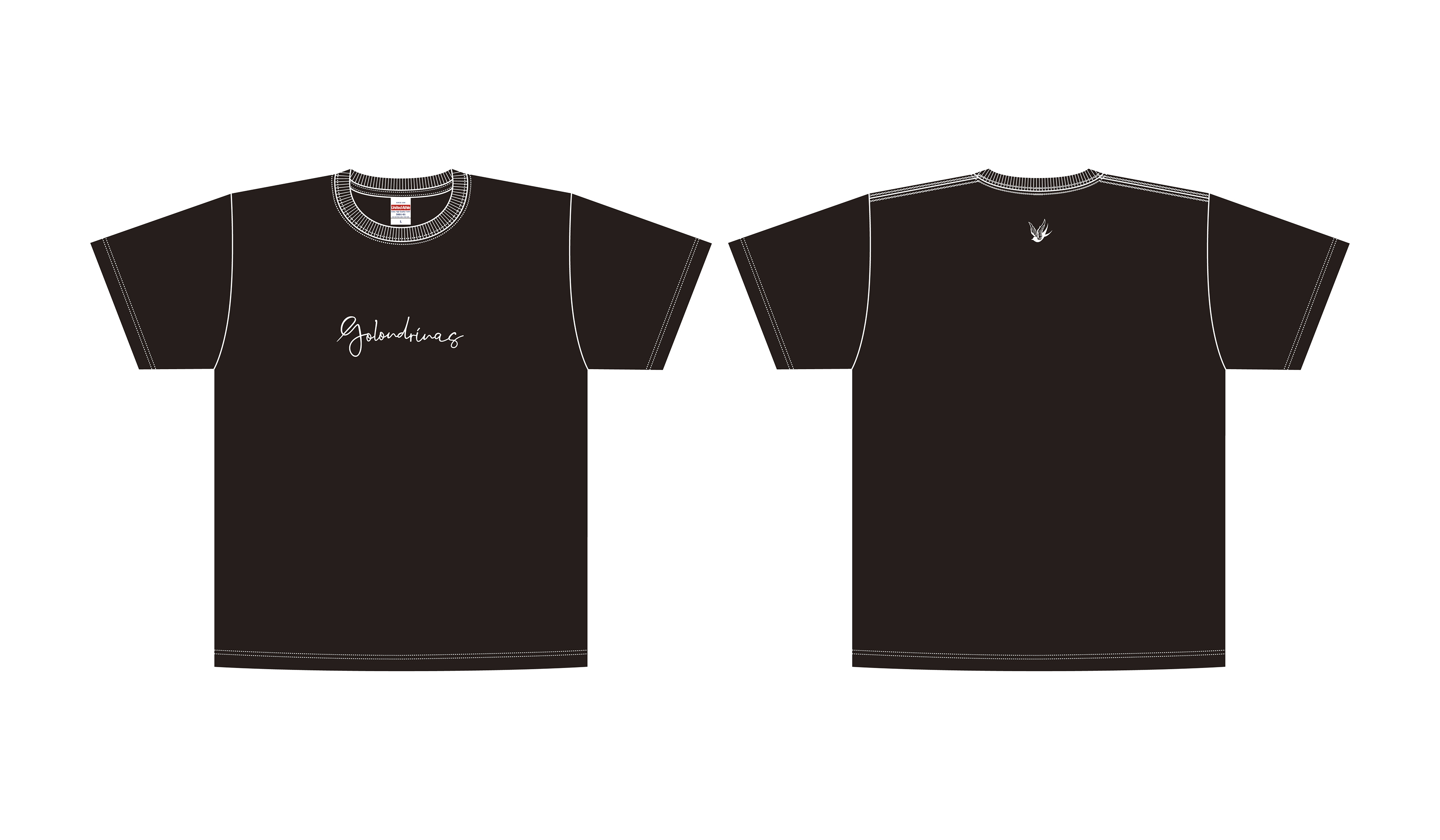 GOLONDRINASオリジナルTシャツ(BLACK)